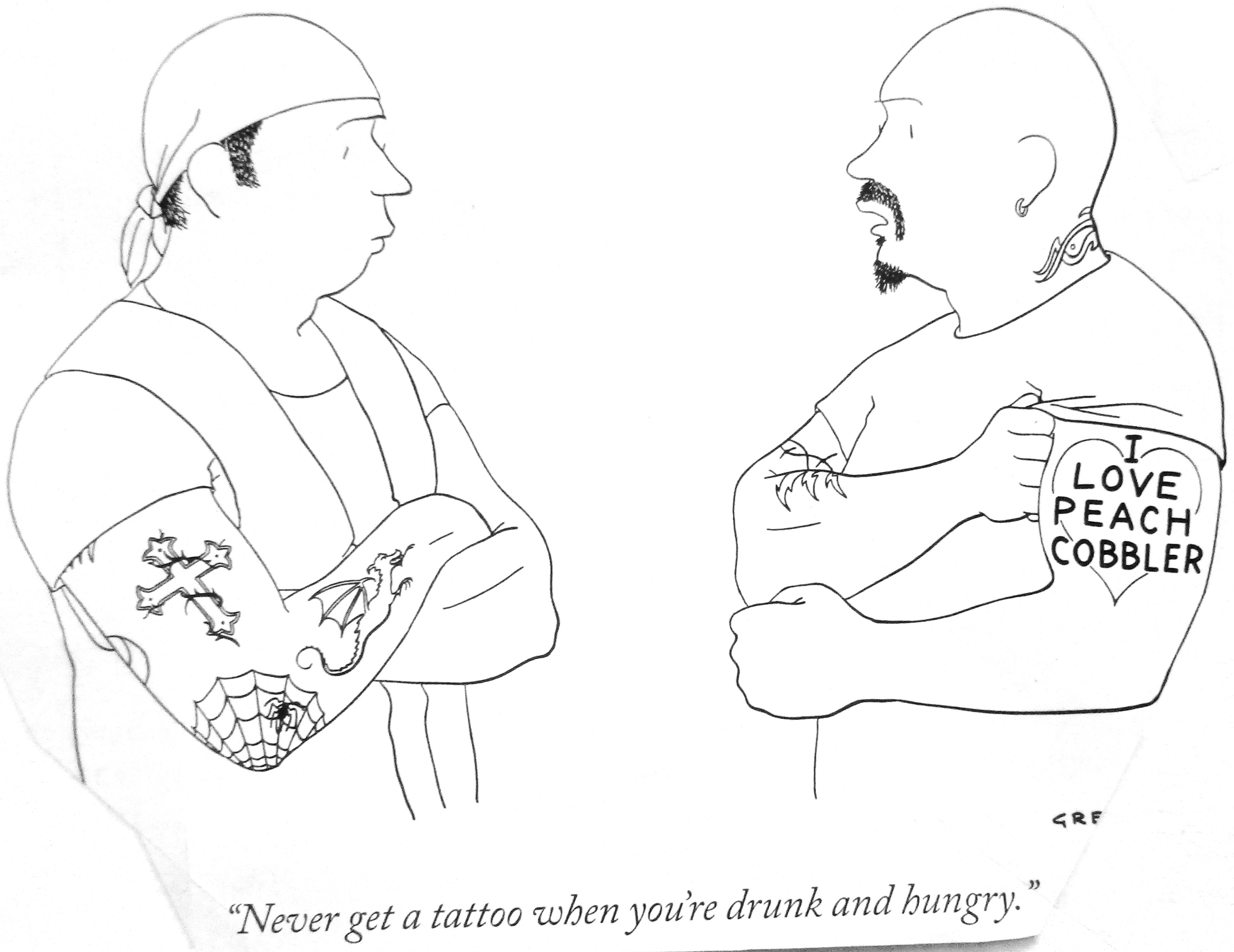 Cartoon - Never Get A Tattoo When You Re Drunk And Hungry - Antarctica ...