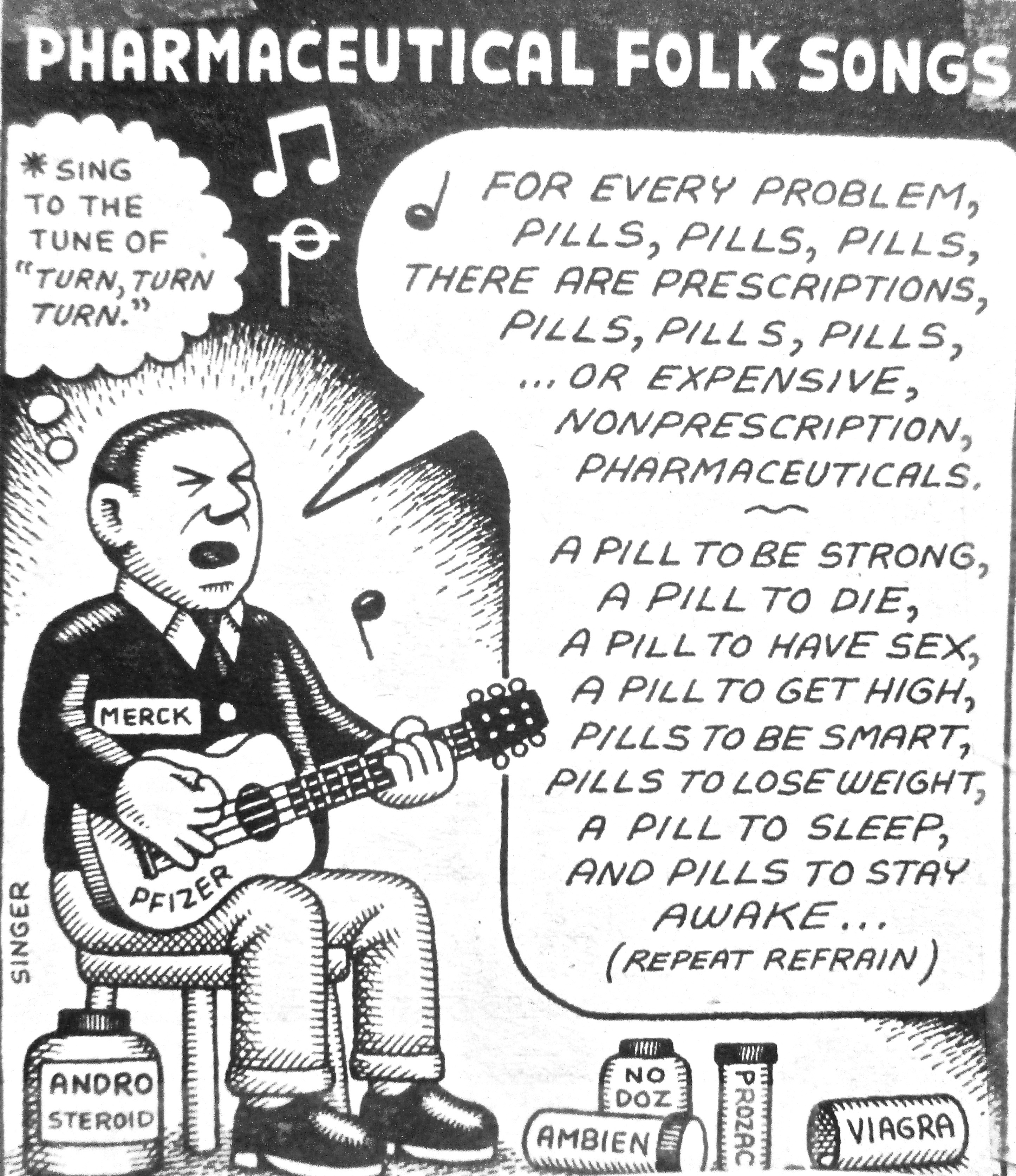 Cartoon - Pharmaceutical Folk Songs - Antarctica Journal